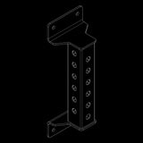 ATX® RIG Wall Mount / Wandkonsole Isoansicht
