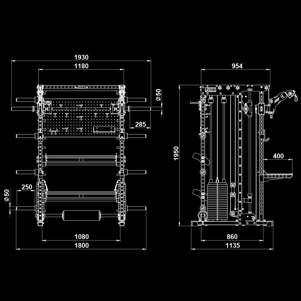 ATX® Kraftstation - Power Station XTM - Höhe 195 cm