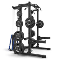 ATX® Half Rack 780 mit Extension und Latzug Steckgewichte schräge mit Zubehör