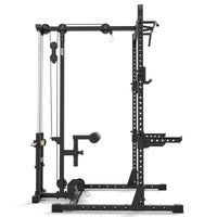  ATX® Half Rack 510 mit Latzugstation - Plate Load - 195 cm seitliche Ansicht