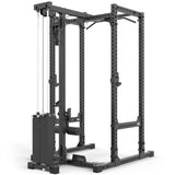 ATX® Power Rack 640/660 mit Latzug 115 kg Steckgewichte, in 2 Höhen hinten