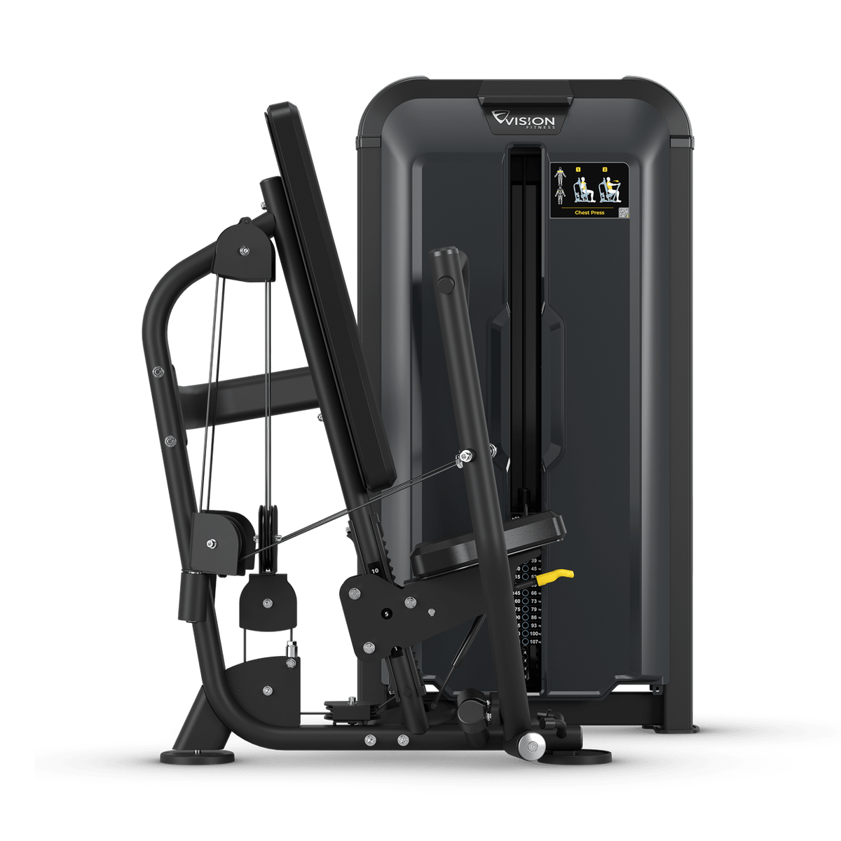 Brustpresse  - Vision Fitness Keystone Ansicht von der Seite