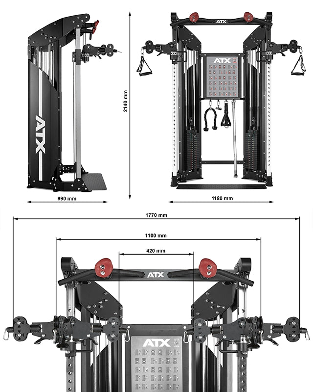 ATX® Dual Pulley –  Kabelzugstation Stack Weight