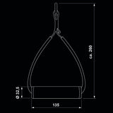 ATX® Alu-Handle Einhandgriffe - Paar Maße