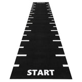 Kunstrasen Sprinttrack - Start & Finish schwarz