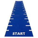 Kunstrasen Sprinttrack - Start & Finish blau