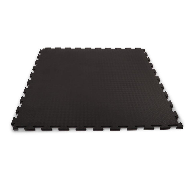 Kampfsportmatte Double Competition Profi 100x100x2,0cm schwarz grau