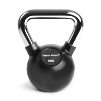 Kettlebell Chrom 10 kg - schwarz