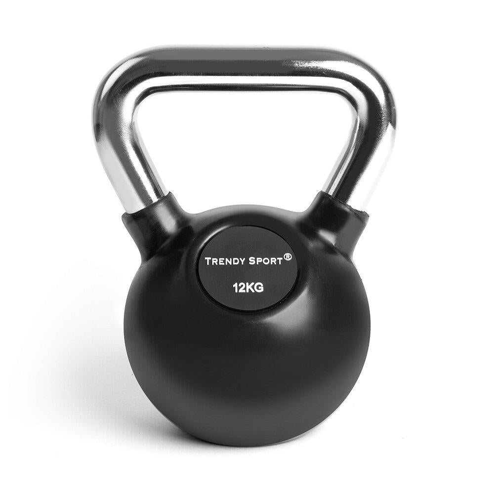 Kettlebell Chrom 12 kg - schwarz
