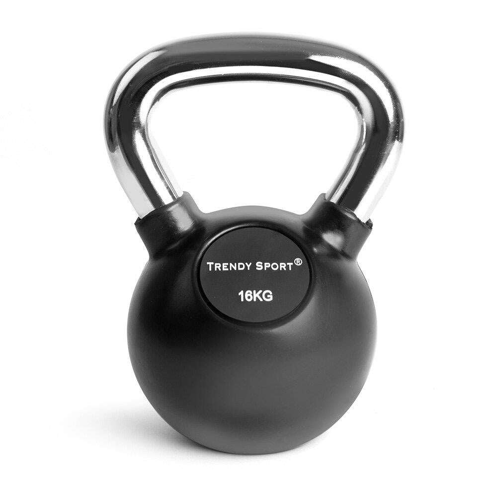 Kettlebell Chrom 16 kg - schwarz
