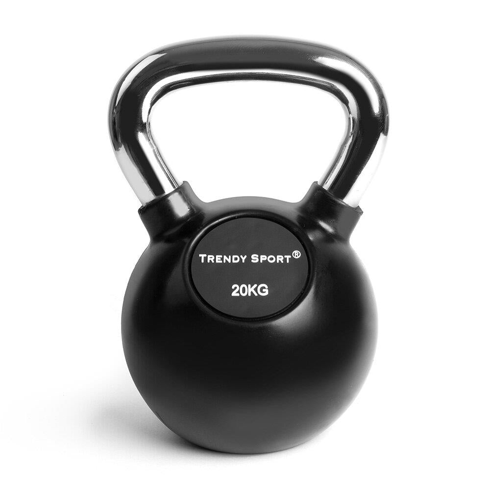 Kettlebell Chrom 20 kg - schwarz