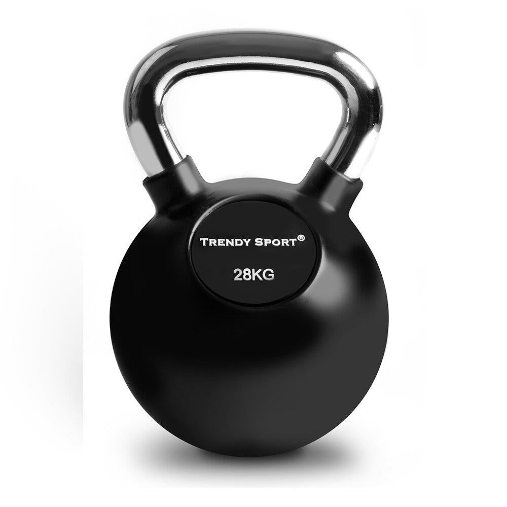Kettlebell Chrom 28 kg - schwarz