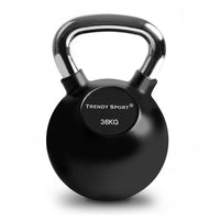 Kettlebell Chrom 36 kg - schwarz