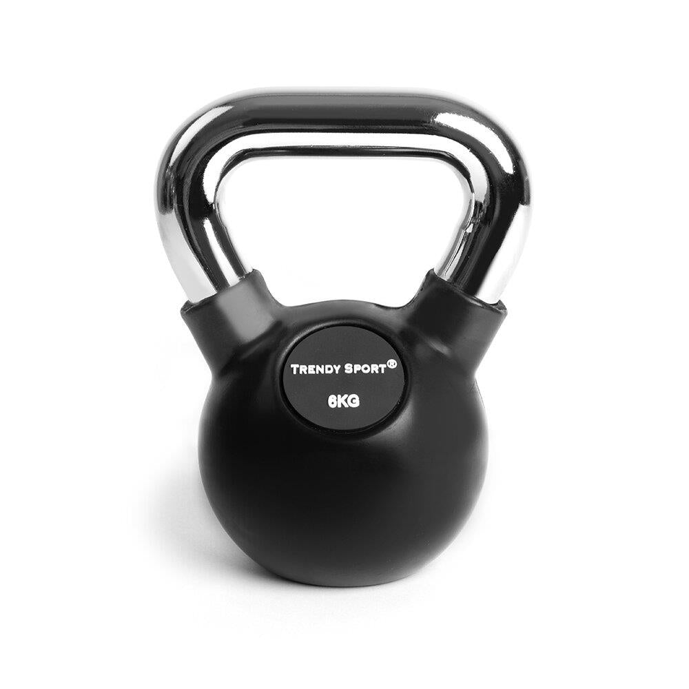 Kettlebell Chrom 6 kg - schwarz