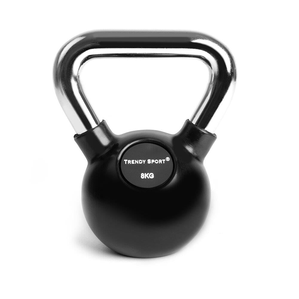 Kettlebell Chrom 8 kg - schwarz
