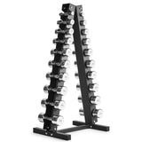 Hantelsatz chrom 1-10 kg inkl. Hantelpyramide