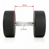 ATX® Urethan Dumbbell Komplettsätze Maße: Griffdurchmesser ca. 32 mm; Griffmaß: 142 mm 