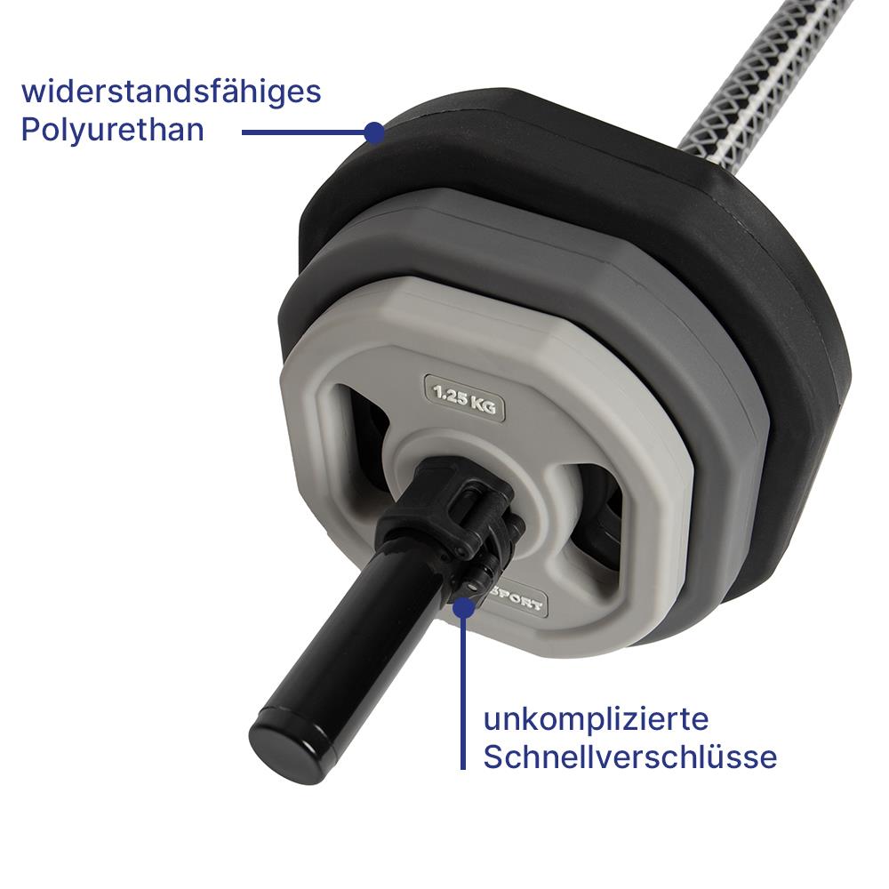 Bodypump Set 18,5 kg Urethan