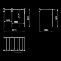 ATX® Functional WALL RIG 700 - Ladder 2 Maße