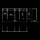 ATX® Functional WALL RIG 700 - Standard 4 Maße