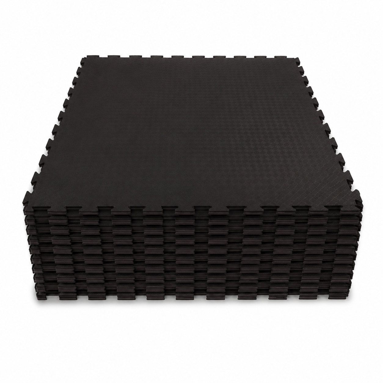 Kampfsportmatte Double Competition Profi schwarz/ grau - Set 10 Stück