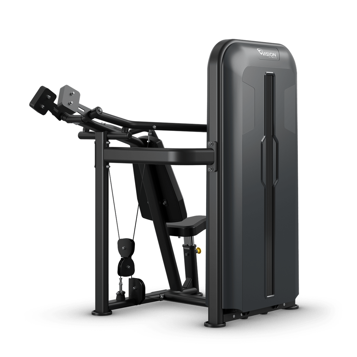 Shoulder Press Stack Weight - Vision Fitness Rückansicht
