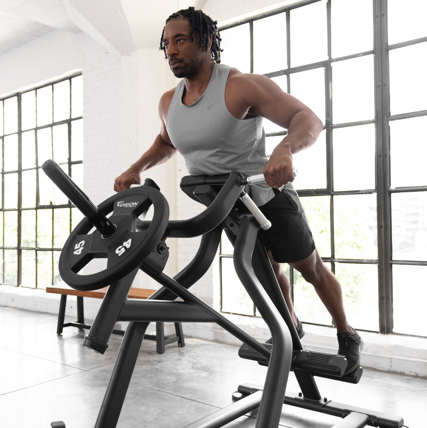Incline Lever Row - Vision Fitness