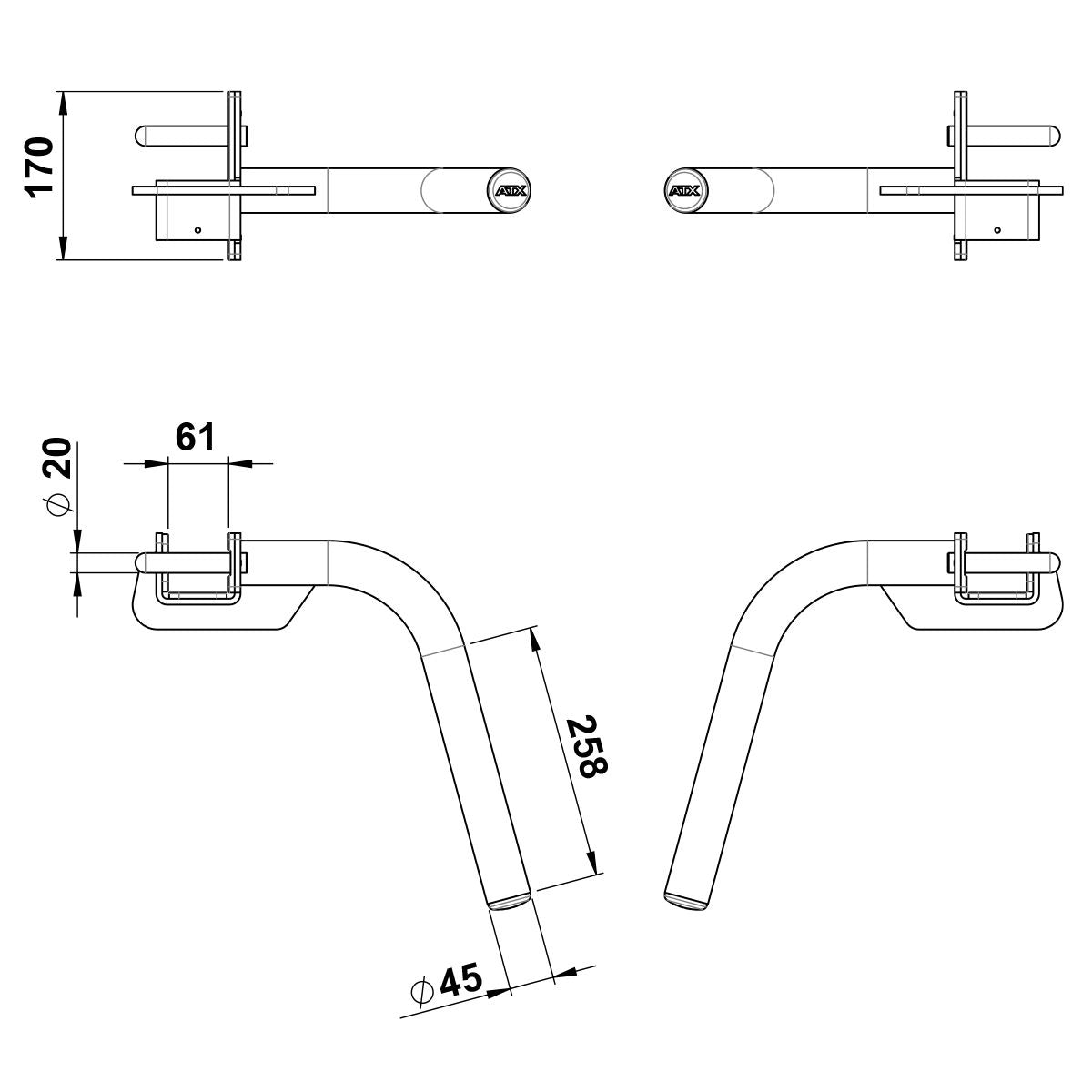 ATX® Dip Bars 600 Series