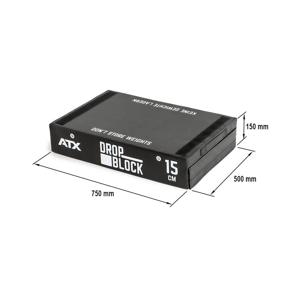 ATX® Soft Drop Blocks Höhe 15 cm – Paar Maße