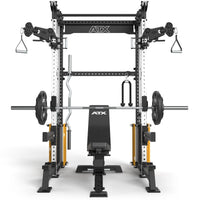 ATX® Cable Half Rack mit 2 x 90 kg Steckgewichte inkl. Zubehör