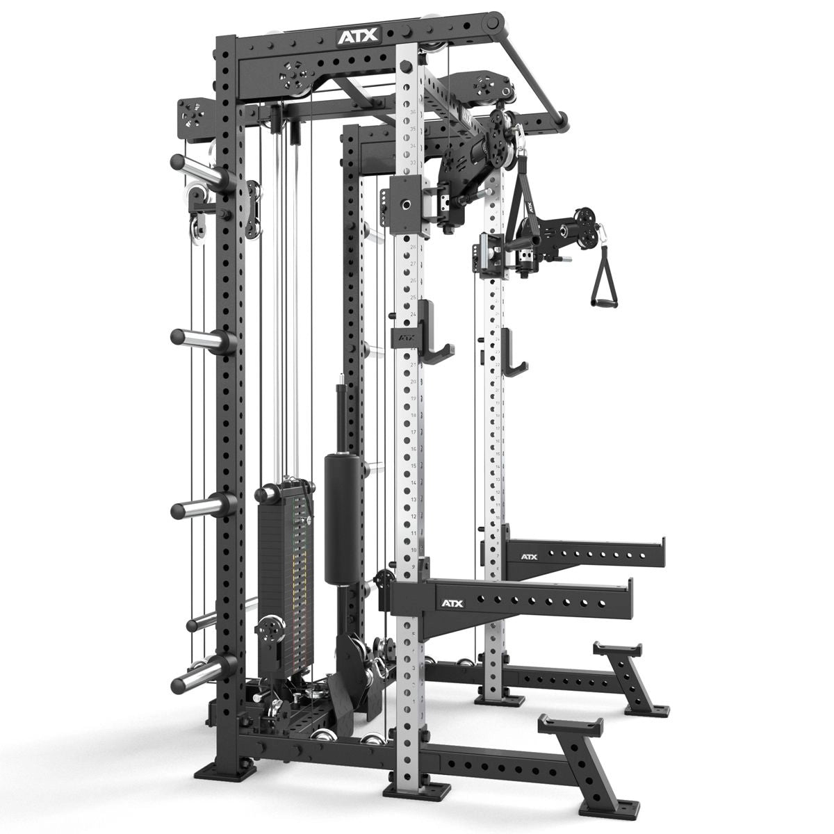 ATX® Hardcore Half Rack & Pull Station Ansicht von der Seite