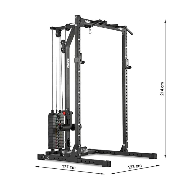 ATX® Half Rack 620 mit Latzugstation Stack Weight