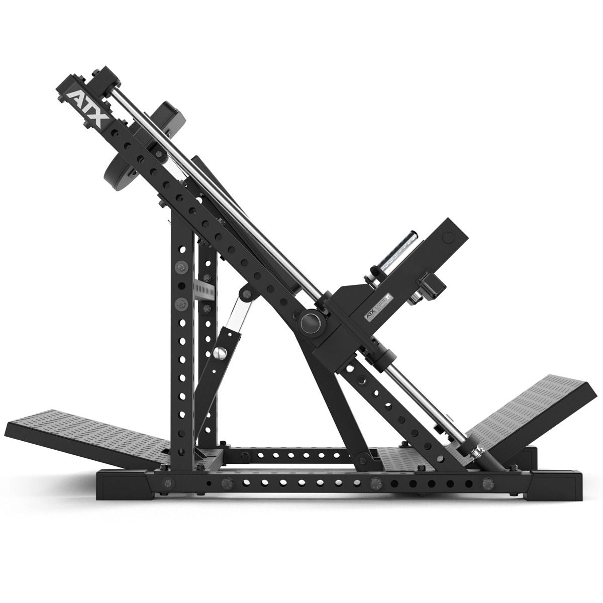 ATX® Rudermaschine - Double-side Linear Row seitliche Ansicht