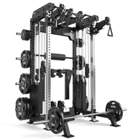 ATX® Multi Pull Half Rack mit 2 x 110 kg Steckgewichten inkl. Hantelscheiben