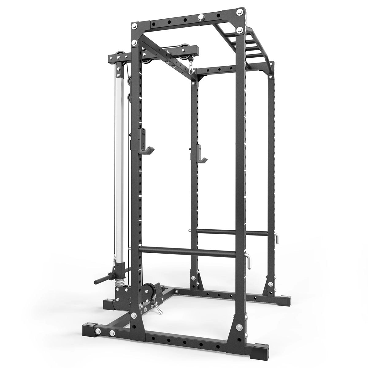 ATX® Power Rack PRX-510-XS mit Latzugstation Plate Load seitliche Ansicht