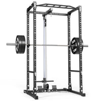 ATX® Power Rack PRX-520-XS mit Plate Load Latzug - Höhe 215 cm inkl. Zubehör