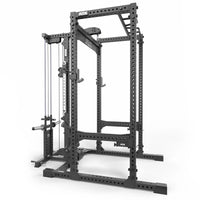 ATX® Power Rack PRX-780 mit Latzug - Hantelscheibenaufnahme Ansicht von der Seite