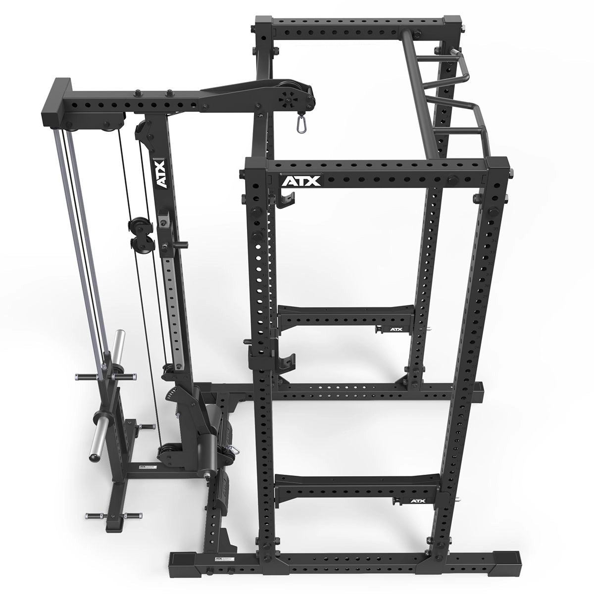 ATX® Power Rack PRX-780 mit Latzug - Hantelscheibenaufnahme Ansicht von oben