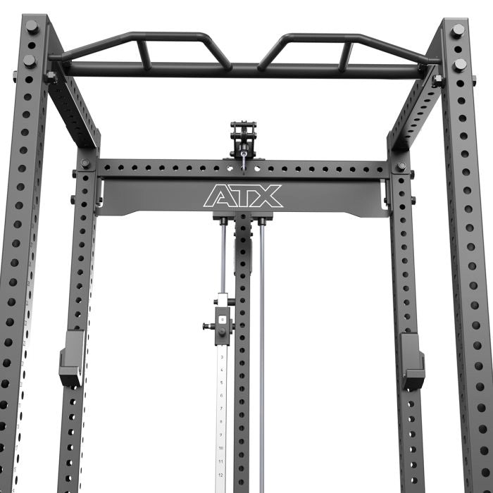 ATX® Power Rack PRX-780 mit Latzug - Hantelscheibenaufnahme Klimmzugstange