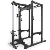 ATX® Power Rack PRX-780 mit Latzug - Hantelscheibenaufnahme Ansicht Latzug