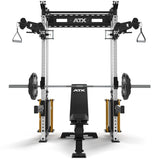 ATX® Half Rack Wall - Kabelzug Frontansicht mit Zubehör