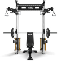 ATX® Half Rack Wall - Kabelzug Frontansicht mit Zubehör