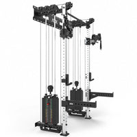 ATX® Half Rack Wall - Kabelzug Schrägansicht