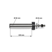 ATX® Weight Plate Pins - 220 - 50 mm - Maße: Länge: 36,5 cm gesamt / 22,5 cm nutzbare Ablage; Breite: 8 cm; Höhe: 8 cm