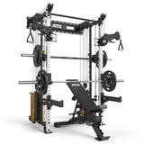 ATX® Rack-Zugstation inkl. Multipresse zur Wandbefestigung inkl. Hantelbank