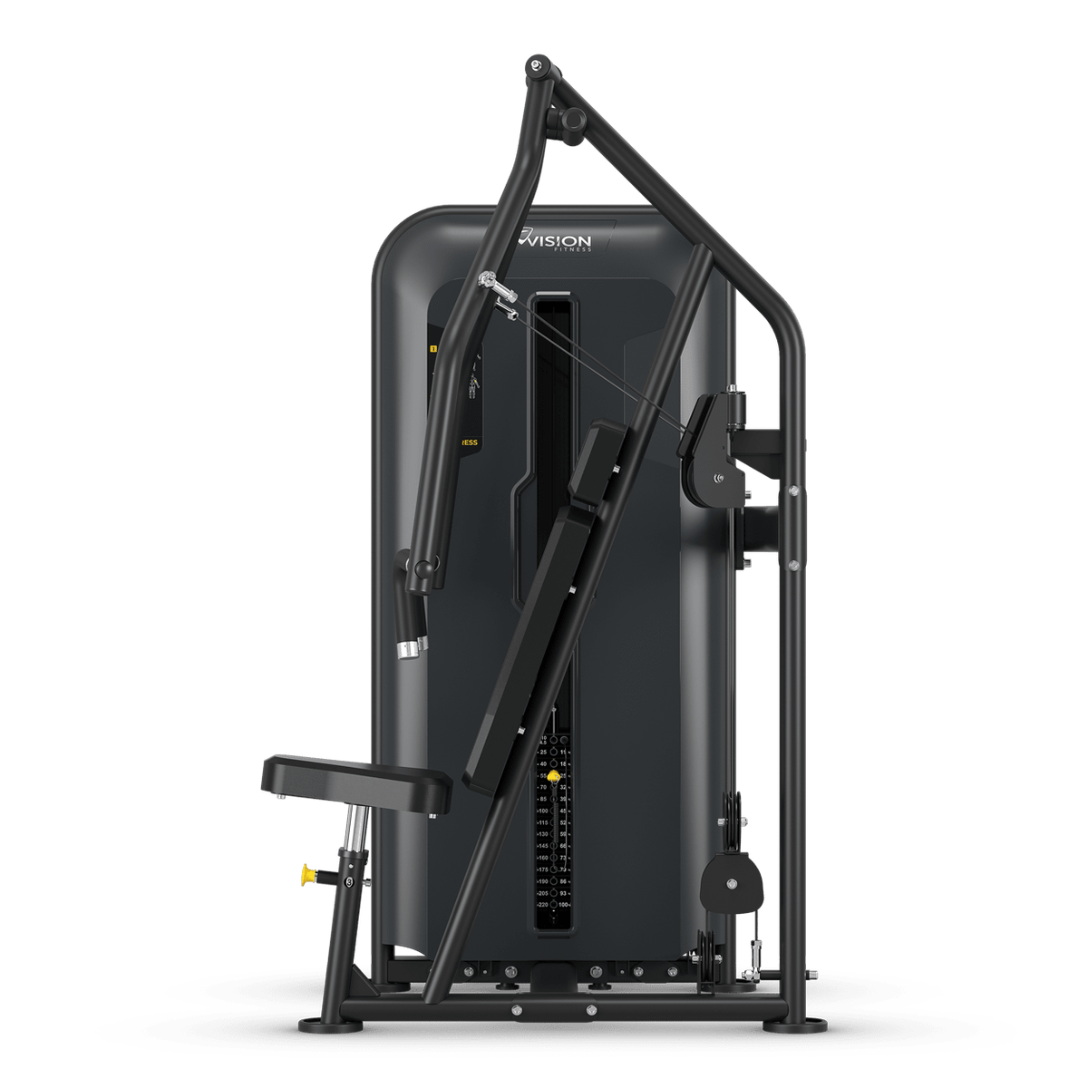 Brustpresse Stack Weight - Vision Fitness seitlich