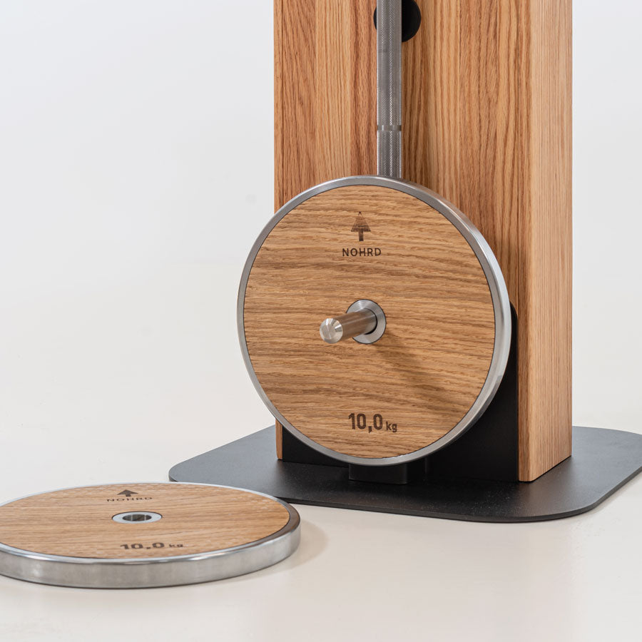 NOHrD WeightPlate Tower - in 6 Holzarten