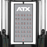 ATX® Dual Pulley Kabelzug - 2 x 90 kg mit Trainingsposter