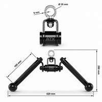 ATX® Black Line V Bar Maße 