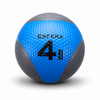 Medizinball aus Gummi – 4 kg blau